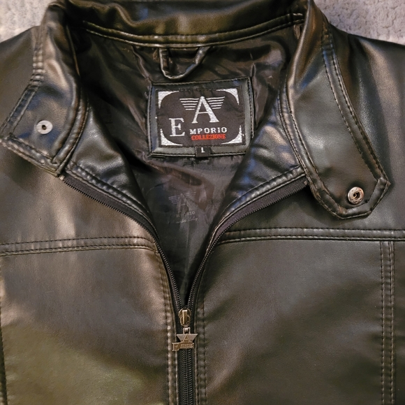 Armani Emporio Collezione Leather Jacket